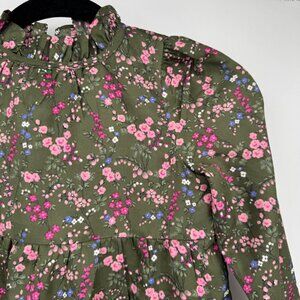 Janie and Jack fall floral everyday dress green flower size 6 new without tag li